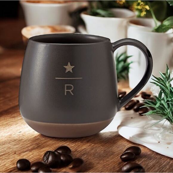Rare—2015 Starbucks Reserve Limited Mug Starbucks Mug 16oz Charcoal/ Brown - Picture 2 of 7